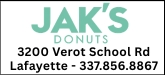 Jak's Donuts Sponsorship Banner