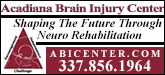 Acadiana Brain Injury Center Sponsorship Banner